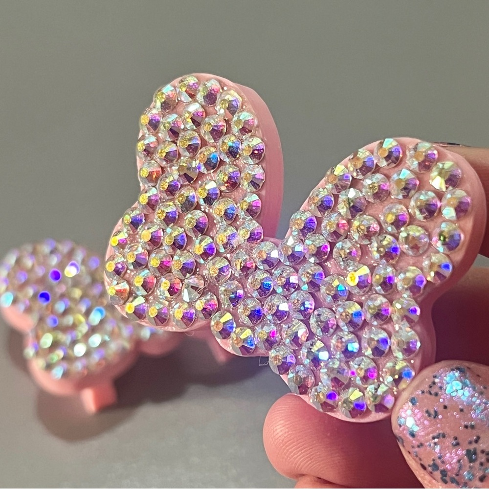 Mini Mouse Bling Show Bows handmade pink Disney style